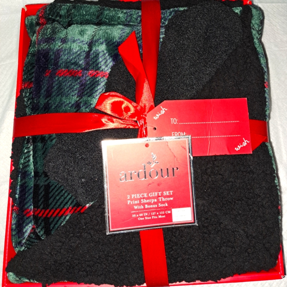Print  sherpa throw
